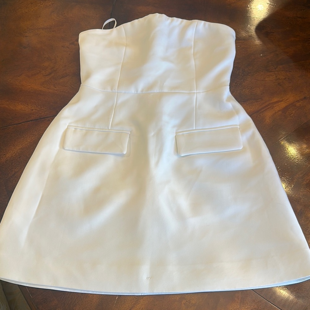 Classic White Strapless Dress - Graduation/Event Ready!
